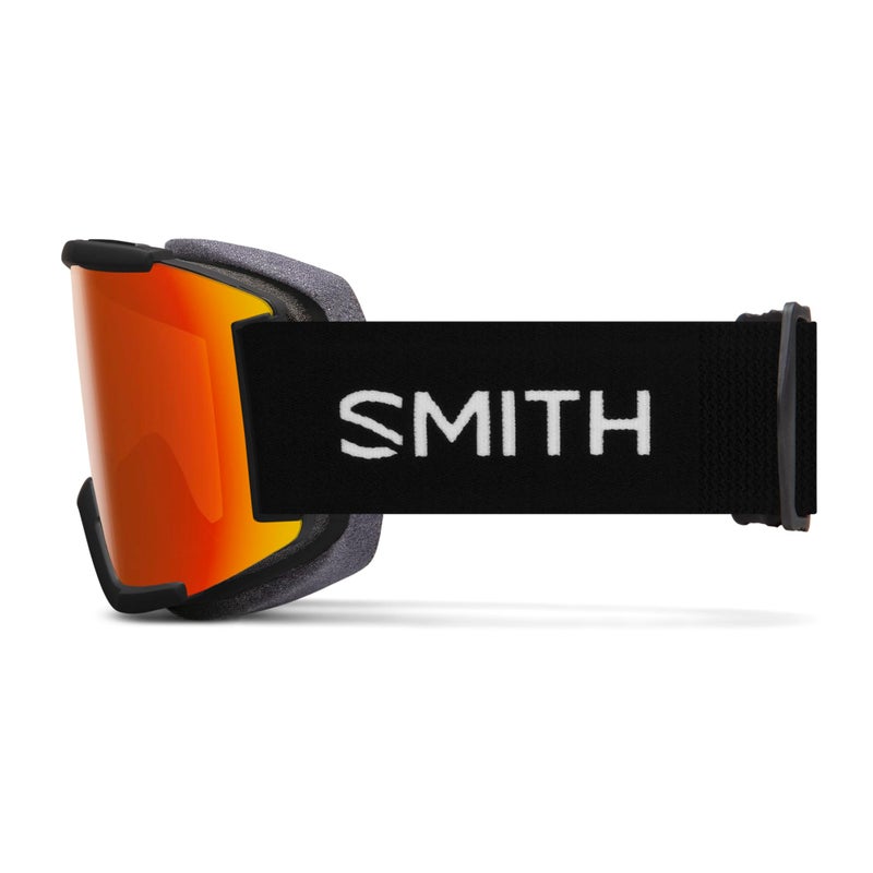 SMITH Squad Goggles with ChromaPop Lens â€“ Performance Snowsports Goggles with Replaceable Lens for Skiing & Snowboarding â€“ for Men & Women â€“ Black + ChromaPop Everyday Red Mirror - Image 2